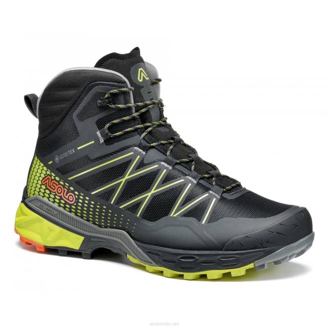 tahoe mid gtx hombres Asolo negro/amarillo de seguridad 0X4D112
