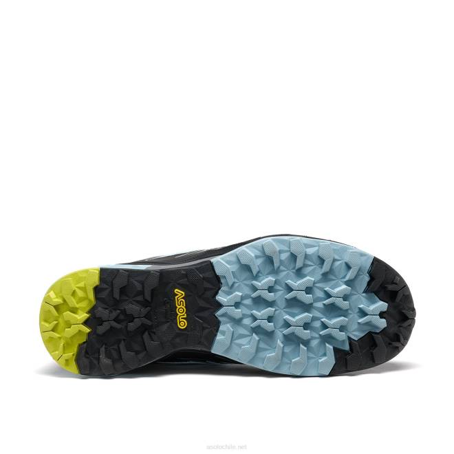 mujeres de rock suave Asolo negro/celadón/amarillo de seguridad 0X4D37